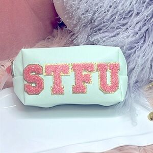 STFU Varsity Letter Makeup Bag